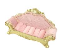 XuQiZZpp Soporte de resina para joyas con forma de sofá, estante de almacenamiento de accesorios decorativos para aretes, pulseras, anillos