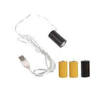 XuQiZZpp USB a celda C y batería LR14 C Fuente de alimentación USB de repuesto de 4.5 V 3 V LR14 adaptador de fuente de alimentación de batería