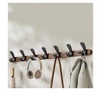 XUQQU Perchero De Madera, Colgador De Pared De Madera, Percha De Pared De Madera, Soporte para Colgar De Madera, Gancho 3/4/5/6/7/8(70cm/27.5in)