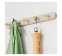 XUQQU Perchero Pared Con 4/5/6 Ganchos, Colgador Pared, Percha Pared, Percheros Pared Modernos Para Dormitorio Cocina Sala De Estar(Gray,50cm/19.6in)