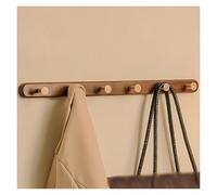 XUQQU Perchero Pared Con 4/5/6 Ganchos, Colgador Pared, Percha Pared, Percheros Pared Modernos Para Dormitorio Cocina Sala De Estar(Brown,60cm/23.6in)