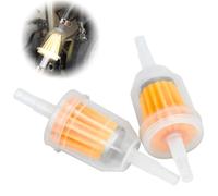 XURJUMI 2 Piezas Filtro De Combustible Universal,Kit Clips Combustible Filtro,Filtro Gasolina Moto, Alta Precisión De Filtrado, Filtro De Óxido De Hierro, Para Motor, Scooter, Tractor