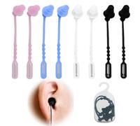 XURJUMI Bouchons d'oreilles pour adultes|4 Paires Étanches, réutilisables, en silicone souple|Diseño anti-perdida Pour la douche, la natation, le surf, la plongée avec tuba et autres sports nautiques