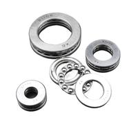 Xuro 2 rodamientos de empuje planos 51100 51101 51102 51103 51104 51105 51106 51107 51108 51109 51110 Rodamientos de bolas axiales(51102 15x28x9mm)