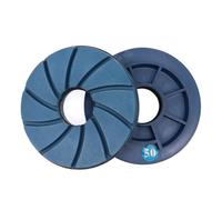 Xuro Almohadilla de pulido en bordes de bloqueo de Caracol de 5 pulgadas, muela automática de 125 Mm, disco abrasivo de hormigón, piedra de mármol y granito(50)