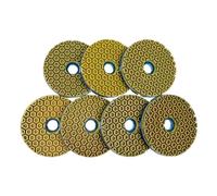 Xuro Almohadilla pulidora de bordes de 6 pulgadas, 7 Uds. Con bloqueo de caracol, muela de granito for mármol, piedra, hormigón, disco abrasivo de 150 Mm(3000)