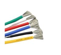 Xuro Cable resistente al calor de 1 m/5 m, calibres 30, 28, 26, 24, 22, 20, 18, 16, 15, 14, 12 y 10 AWG, de silicona ultrasuave, cobre flexible de alta temperatura.(Black,1 METER_16AWG)