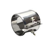 Xuro Calentador de banda de mica de 220 V, elemento calefactor de acero inoxidable for máquina de inyección de plástico, anillo de barril eléctrico, 1 pieza(330W 95x40mm(IDxH))