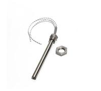 Xuro Calentador de cartucho de acero inoxidable 304 de 12 V, 24 V, 36 V y 48 V, rosca de 3/4" y 26 mm, CC, 200 W, 300 W y 500 W.(With nut,12V,20x200mm 300W)