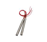 Xuro Calentador de cartucho tubular SUS de 10 mm, 80-150 mm, 110 V/220 V/380 V, 200 W/210 W/250 W/300 W/380 W, elemento de molde eléctrico, 2 unidades(110V,201SUS 380W 10x150mm)