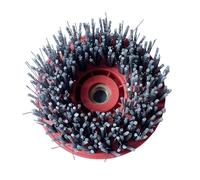 Xuro Cepillo de alambre de acero antiguo compuesto redondo de 110 mm for pulir piedra de amolar, mármol, travertino, granito y azulejos de exteriores.(36,M10)
