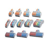 Xuro Conector de Cable rápido, bloque de terminales eléctricos de empuje, conectores de Cable de empalme Universal, 5 uds.(D1-4O 5PCS)