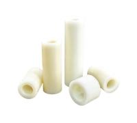 Xuro Espaciador de nailon sin rosca, arandela hueca redonda de ABS, soporte de PCB, columna de instalación de TV, M3, M4, M5, M6, M8, M10, M12(8mm (50pcs),M4.2 (OD 7))