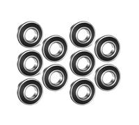 Xuro Rodamiento de bolas de ranura profunda sellado con goma, miniatura for scooters, 3D, 604, 605, 606, 607, 608, 609, 2RS, 8 x 22 x 7, 1-10 unidades(2pcs 605-2RS)