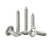 Xuro Tornillos autorroscantes de acero inoxidable 304, M1.4, M1.7, M2, M2.3, M2.6, M3, M3.5, M4, M5, for metal, plástico y madera, 20/200 unidades(304 Stainless steel,20MM_M3.5 (50PCS))