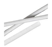 Xuro Varillas roscadas de nailon de plástico, barras de espárragos M4 M5 M6 M8 M10 M12 M16 M20 M22 M24 M27 M30 M36 M40(M10x1.5x1000mm 5pcs)