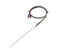 Xuro WRNK-191 Termopar de 1/1,5/2/3/4 mm de diámetro, sonda SUS de 200/250/300 mm, sensor de temperatura termopar blindado tipo K(Cable L 4m,Probe Dia 1mm,Probe L 250mm)