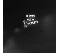 Xusdamyj Cartel LED de neón con texto en inglés "Es todo un sueño"