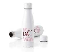 Xusilimo Botella Reutilizable de Acero Inoxidable 700 ml con Tapón de Seguridad - Ideal para Niños y Adultos, Ligera y Resistente (No me da la vida)