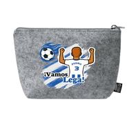 Xusilimo Neceser de Fieltro RPET Personalizable con Cremallera - 22x14 cm, Ligero y Reciclable, Perfecto para Regalos Útiles, Eventos Especiales, Regalo Futbol (Leganes, Chico)