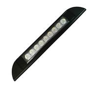 Xusywdm 9 LED toldo luz 12 V 24 V impermeable 256 mm exterior caravana camping-Car tira lámpara negro