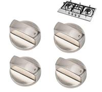 xutong 4 Piezas Perillas de Control 6mm Cocina de Gas Cocina de Botones Metal,Mandos Cocina Universal de Interruptor Para Cocina de Gas Horno Estufa