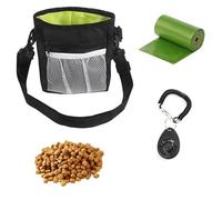 xutong Treat Bag for Dogs,Built-in Poop Bag Dispenser,Clicker,Ideal Treat Bags for Walks & Training,Dog Treat Bag with Poop Bag Holder