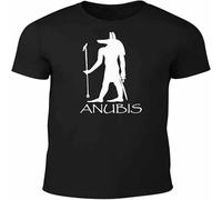 XUTSE Anubis T Shirt Funny Casual Graphic Comfortable Tops Egypt Symbol History Mythology Creature God Black XXL