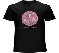 XUTSE Cool Shirt Chvrches The Mother We Share Casual Short Sleeve Neck Punk Unisexs Top Sweatshirt Black M