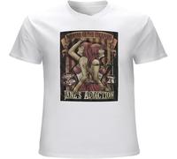 XUTSE Janes Addiction Theaof The capists Mens T Shirt Tour Merch Album Cover Casual Graphic Tops White S