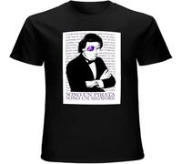 XUTSE Julio Iglesias Men's I'm a Pirate I'm a Lord Manuela Think About Me T-Shirt Black XXL