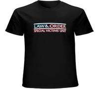 XUTSE Law & Order SVU Special Victims Unit Men's T Shirt Unisex Tees Black 3XL
