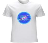XUTSE Men's Ozric Tentacles 'Bubble Logo' T Shirt Casual Graphic Comfortable Tops White M