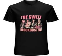 XUTSE Men's The Sweet Blockbuster T Shirt Casual Retro Comfortable Vintage Gift Tees Short Sleeve Tops Black L