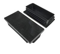 Xuulan 60x60mm 60x80mm 60x100mm 60x120mm plástico Negro Tapas de Extremo de obturación Tubo Tubo Insertos tapón tapón (Color : 60x80mm, Size : 10pcs)