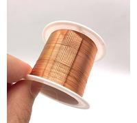 Xuulan Alambre de cobre esmaltado de bobinado magnético de cobre de 0,1 mm, 0,8 mm y 0,09 mm, calibre 40, 44 y 18 AWG, Qa-1/155 for motores eléctricos.(0.6mm 10Meter)
