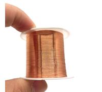 Xuulan Bobina de cobre esmaltado imán de alambre sinuoso 3 6awg 40awg 41awg 28awg 0. 1 mm 0.95mm 0.23mm 0.05mm QA-1/155 Utilizado en experimentos de ciencias físicas.(OD 0.15mm)