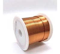Xuulan Cable de bobinado esmaltado de 1,2 mm, 1 mm y 0,09 mm, alambre de cobre esmaltado de 43 AWG, 18 AWG y 26 AWG, Qa-1/155 for electroimanes.(OD 0.65mm)
