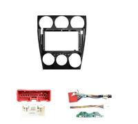XUVODG Kit Montaje Panel Autoradio para Mazda 6 2004-2015 Android Marco Kit Panel 9 Pulgadas LHD RHD UV Negro Manual Auto AC 2 DIN Coche Cable Adaptador Arnés Vídeo(2013-2015)