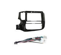 XUVODG Kit Montaje Panel Autoradio Radio Coche 101 Pulgadas Unidad Principal 2 DIN Panel DVD GPS MP5 Android Marco Tablero Fascia para Mitsubishi para Outlander 2014-2019(FrameA Cable)