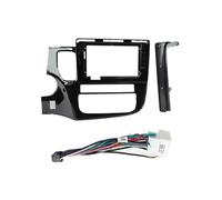XUVODG Kit Montaje Panel Autoradio Radio Coche 101 Pulgadas Unidad Principal 2 DIN Panel DVD GPS MP5 Android Marco Tablero Fascia para Mitsubishi para Outlander 2014-2019(FrameB Cable)