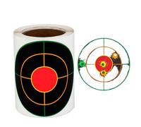 XUWEWI 100Pcs 3Inch Three-Color Splash Target Paper Self Adhesive Stickers for Hunting Practice Training Accessories para Entrenamiento De Tiro
