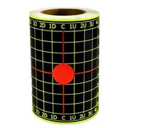 XUWEWI 100Pcs 4inch Square Grid Splash Aiming Target Practice Fluorescent Stickers para Entrenamiento De Tiro