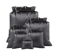 XUWEWI Bolsa Seca Impermeable Bolsa Seca Impermeable portátil for Exteriores, 6 uds., for Acampar, Senderismo, Canoa, Mochilas flotantes, Bolsa de Almacenamiento(Black)