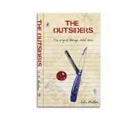 XUWSEWNE Póster estético de The Outsiders para pared, diseño vintage de música y películas, pintura decorativa para sala de estar, dormitorio, 30 x 45 cm, estilo sin marco