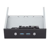 XUXHOU Adaptador de panel frontal USB, 2 puertos USB 3.0 con interruptor, estable y fiable, accesorio para ordenador para PC Gaming y oficina