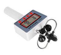 XUXHOU Anemómetro Compacto de Mano con Medidor de Velocidad del Viento con Pantalla LCD para Enseñanza de Geografía y Uso en Exteriores, Peso Ligero de 24,7 Cm de Longitud