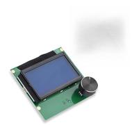 XUXHOU Anuncios de pantalla LCD para impresora 3D CR -10S, eliminación de caracteres, luz de fondo azul, 2 cables incluidos