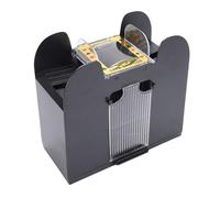 XUXHOU Barajador de Cartas Automático, Máquina Barajadora de Póquer Eléctrica con Batería de 6 Barajas con Funcionamiento Silencioso, para Juegos de Cartas de Casino en Viajes de Fiesta