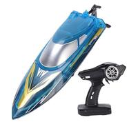 XUXHOU Barco RC de Alta Velocidad, Barco de Carreras con Control Remoto de 30 KM/H con Función de Reinicio de Zozobra y Advertencia de Batería Baja, para Aventura en el Agua del